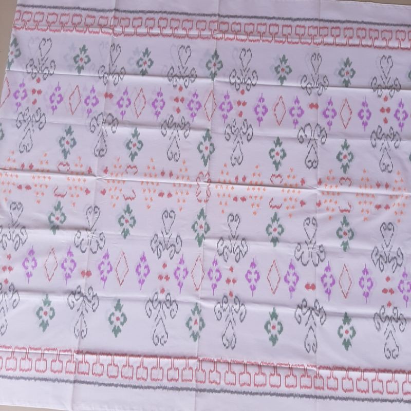 Tenun Endek CSM Premium (Putih)