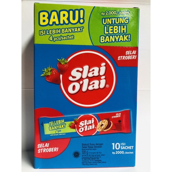 slai O'lai Rsa Stroberi / Blueberry / Nanas 1 Box isi 10pcs