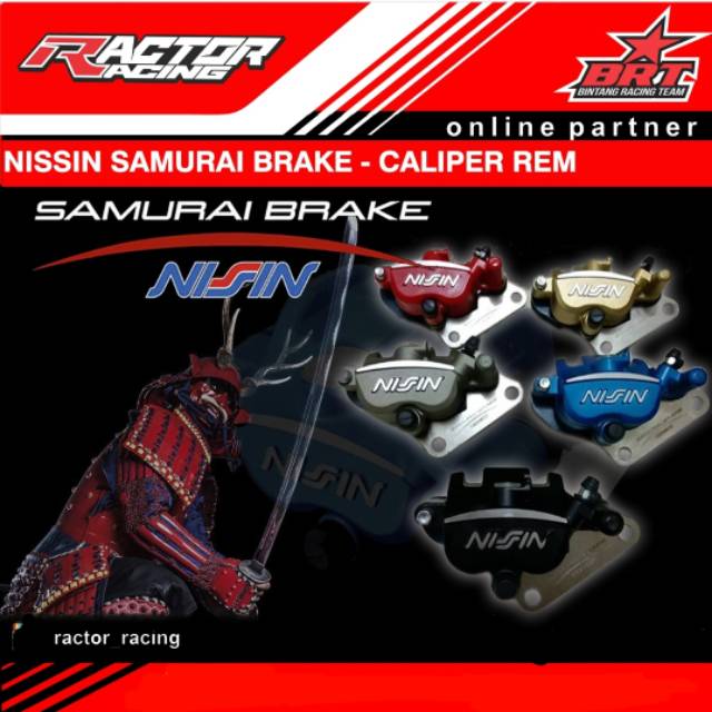 Caliper Kaliper Kepala Babi Rem Nissin Samurai Brake