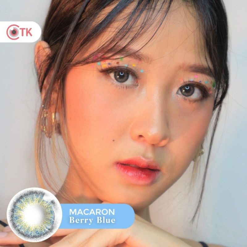 Softlens MACARON 14.5 MM BERRY BLUE MINUS -0.50 S.D -6.00 by CTK