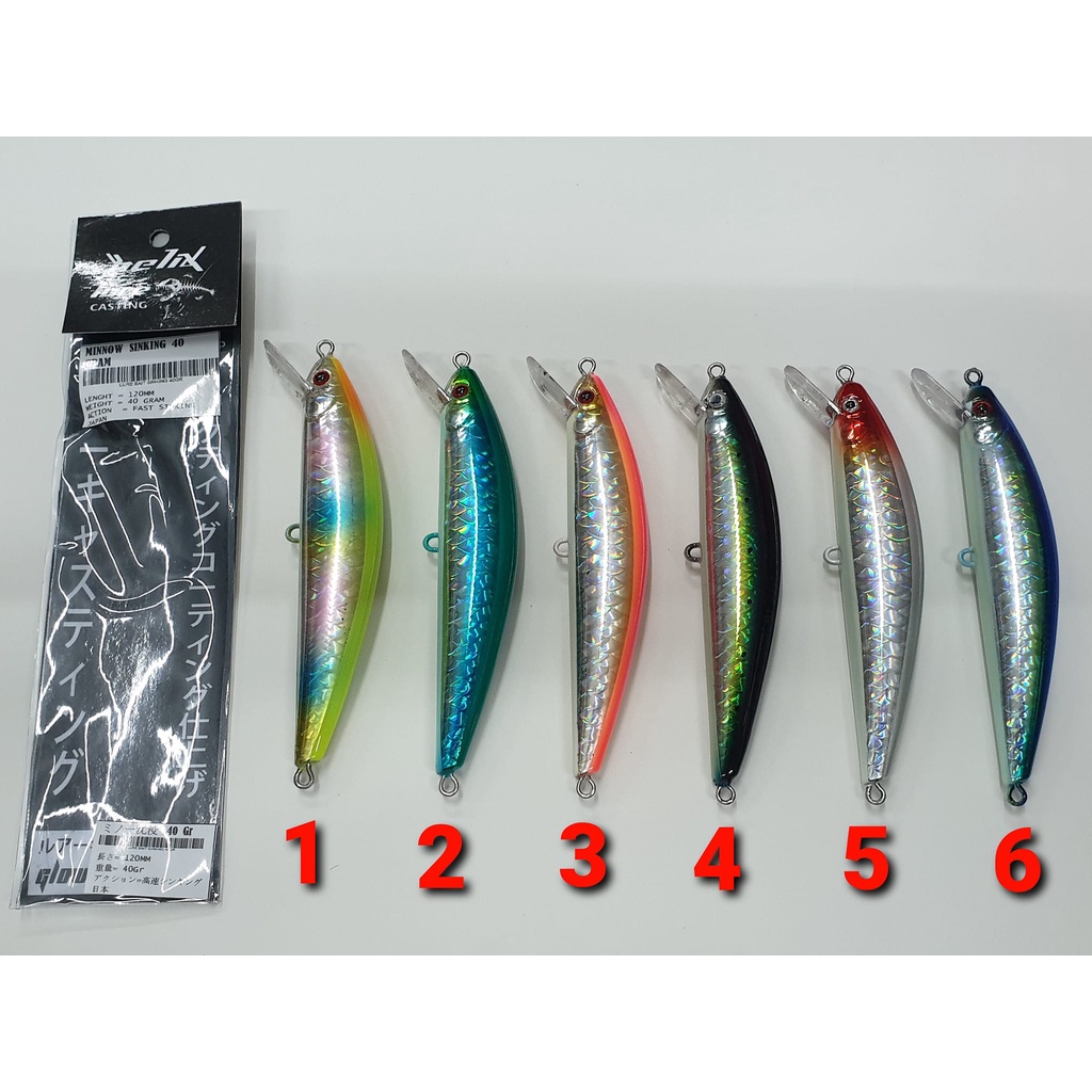 LURE MINNOW HELIX ZEUS (12cm / 40gram) FAST SINKING
