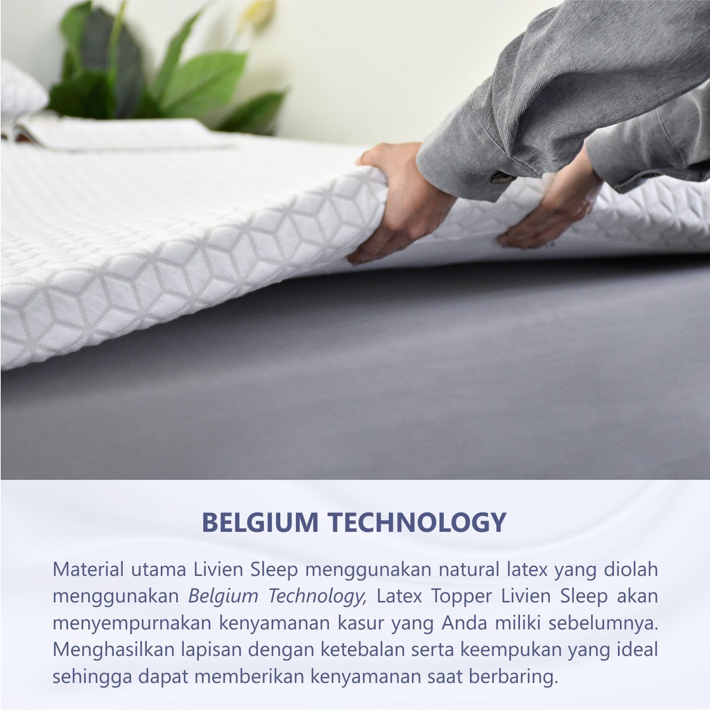 Livien Sleep Topper Kasur Belgium Latex Premium