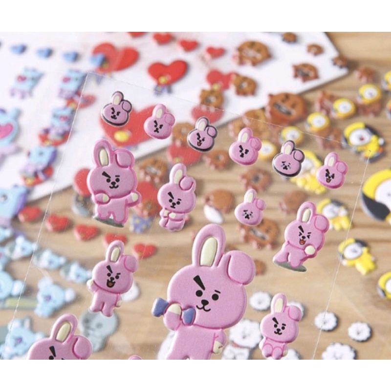 

E692 - kpop Sticker Stiker BTS BT21 3D DIY / Stiker BT21