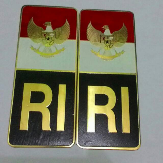 emblem plat mobil RI