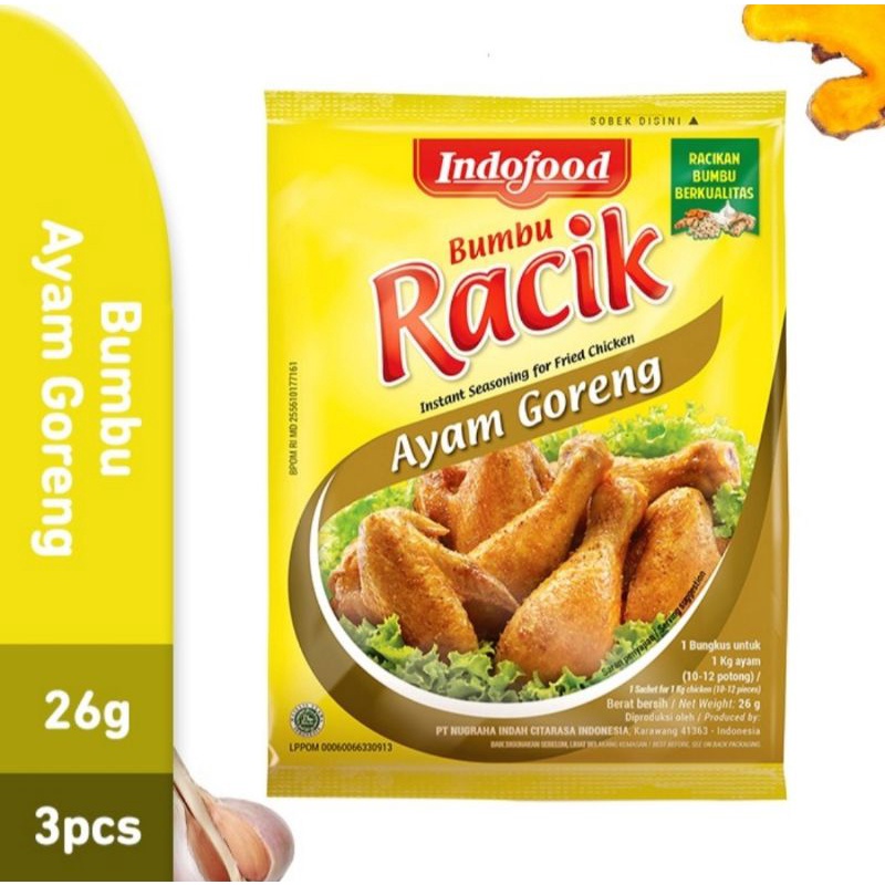 Jual Bumbu Racikan Indofood Ayam Goreng 1 Sachet Shopee Indonesia