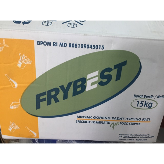 

Minyak padat palmvita/frybest (repack 1kg)