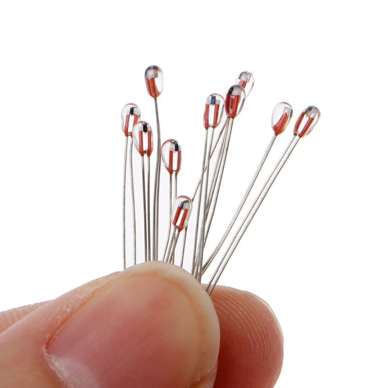 Vivi 10pcs Thermistor Sensor Suhu 100k Ohm Ntc 3950 1% 1.8mm Untuk Printer 3d