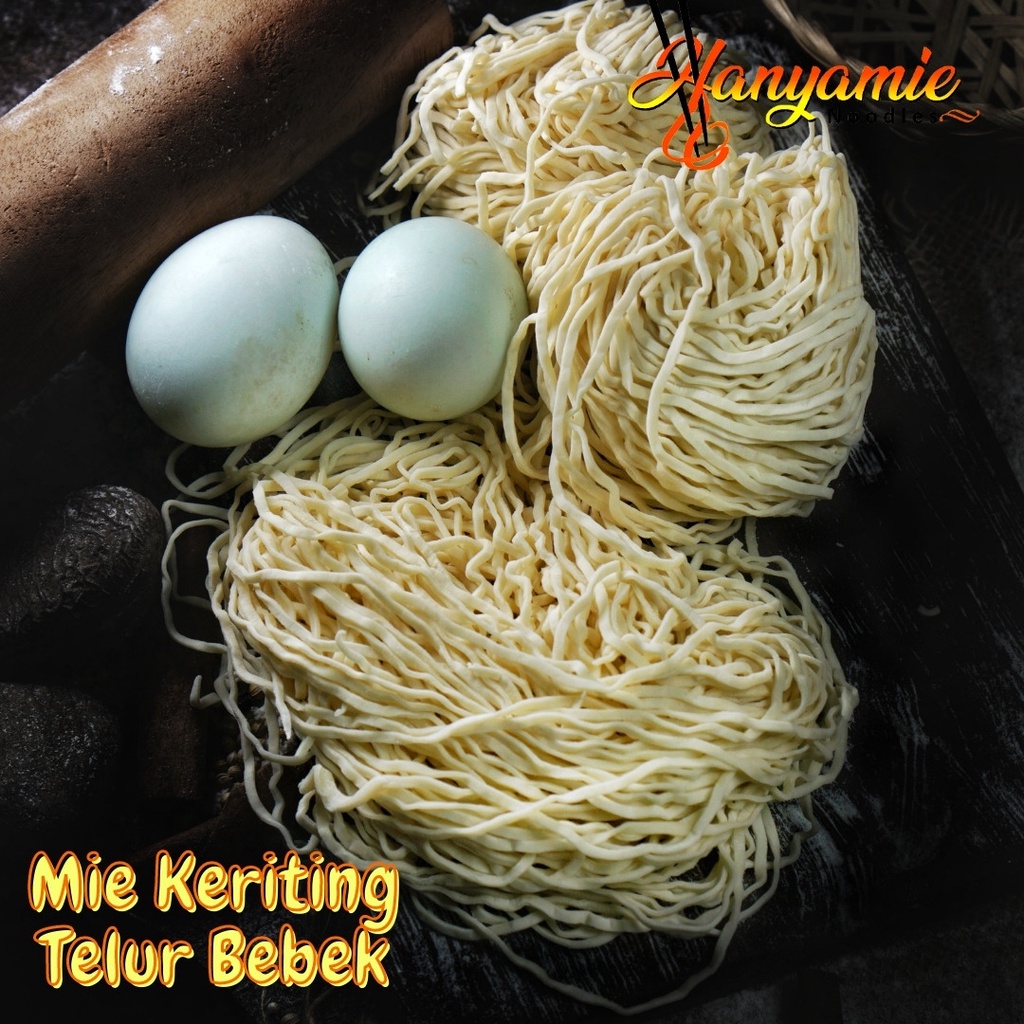 

ADY78 Mie Ayam Bakmi Mentah Hanyamie Dengan Telur Bebek Isi 10 Pcs