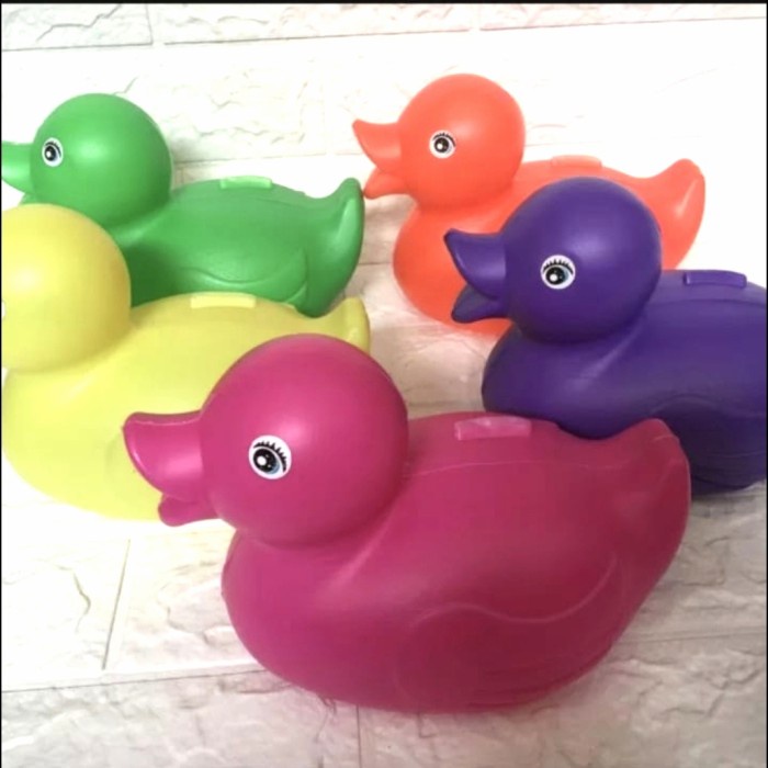 Celengan Bebek Duck Plastik ( Untuk Menabung &amp; Souvenir ) Termurah