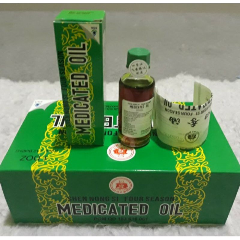 medicated oil 20 ml (sedang)-minyak angin -original 100%