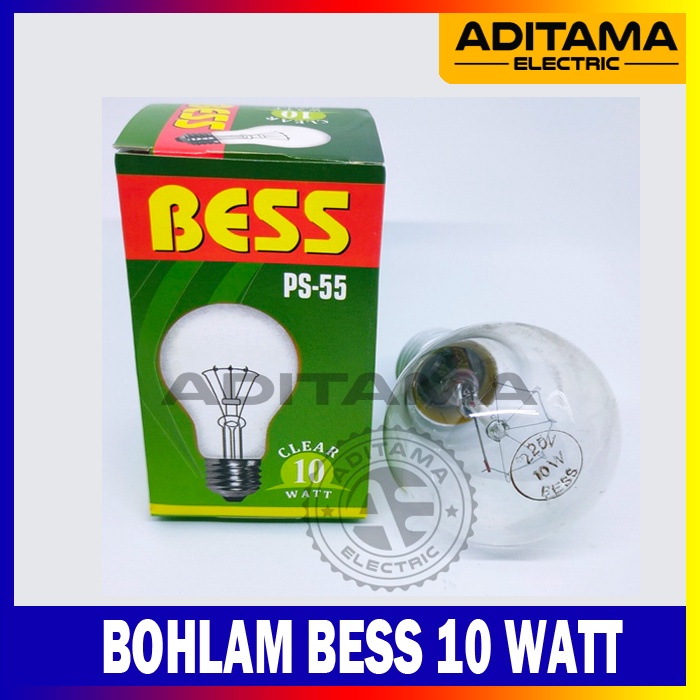 LAMPU BOHLAM BESS 10 WATT 10W / LAMPU PIJAR BESS 10W 10WATT