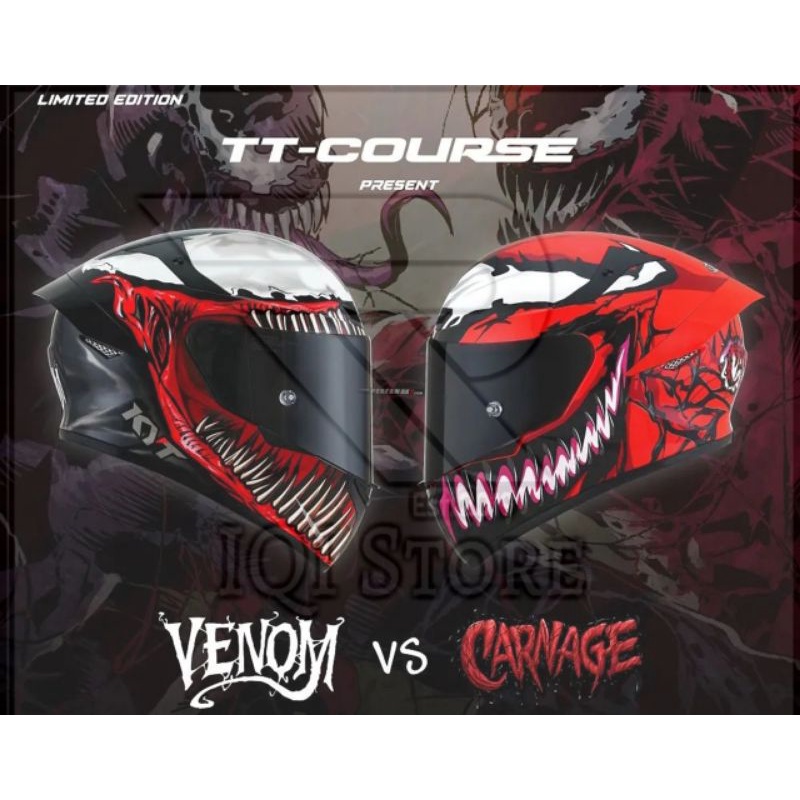 KYT TT Course Marvel Venom Carvage