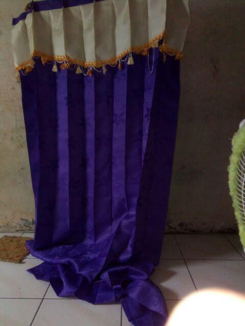 Gorden/gordyn / Gordeng /korden Pintu Gorden Jendela  Manohara Poni Renda  L 1 Meter X T 190 Cm