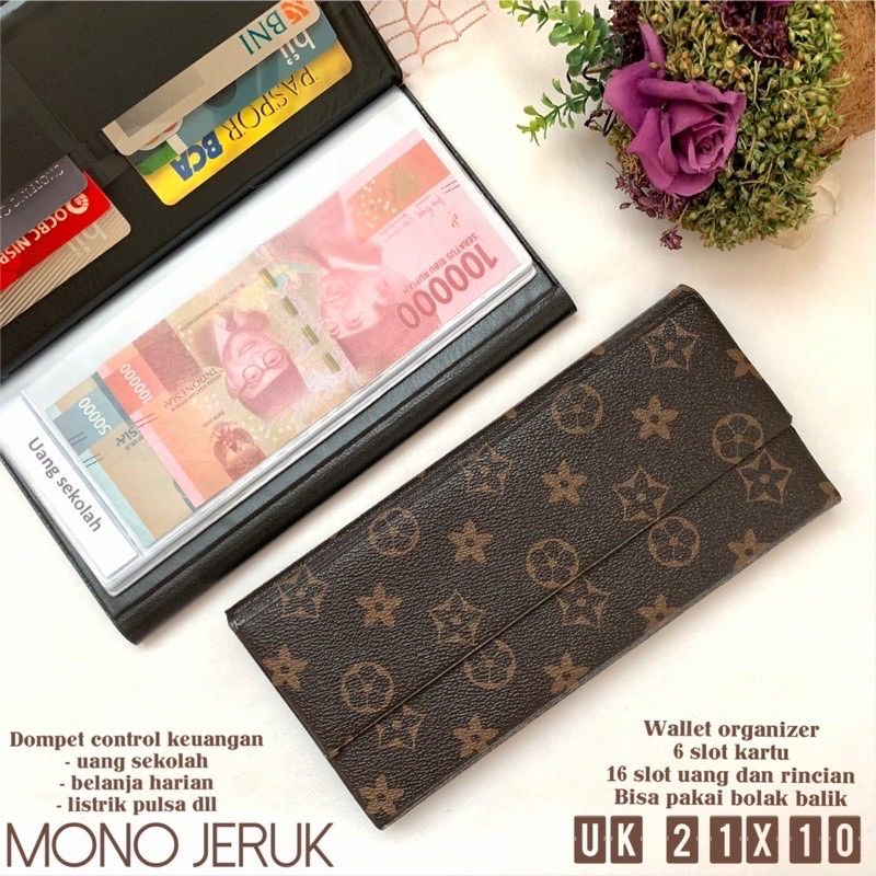 Jual DOMPET UANG COIN PANJANG LIPAT ELVI LLVV MONOGRAM DAMIER KPOP ...