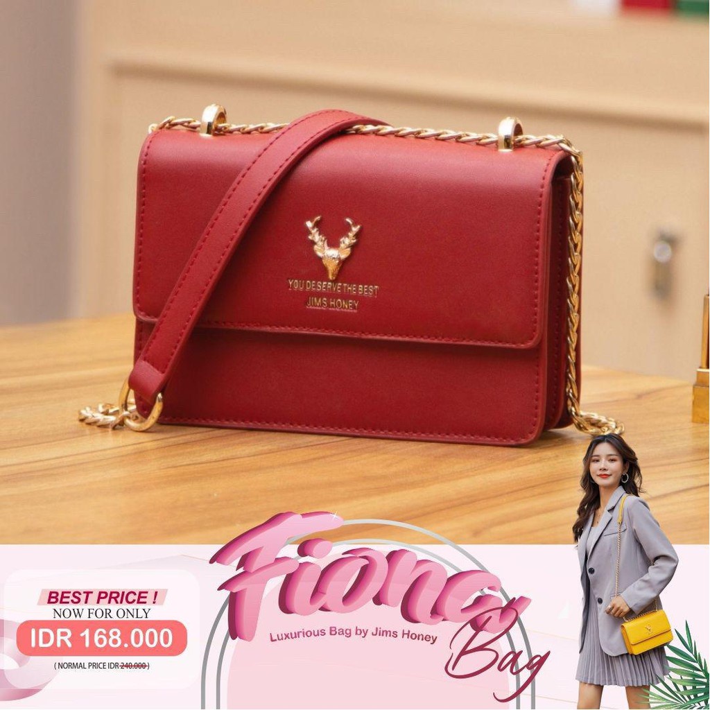 Jims Honey Fiona Bag Tas Selempang Wanita Murah Import Sling Cewek Casual Pesta Fashion Jimshoney JH