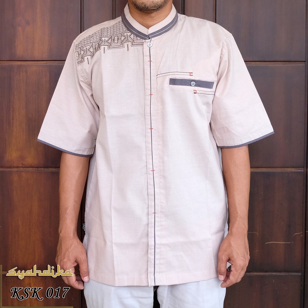Baju Koko Syahdika Lengan Pendek Kode KSK017 Shopee Baju Koko Syahdika Lengan Pendek Kode KSK017 Shopee