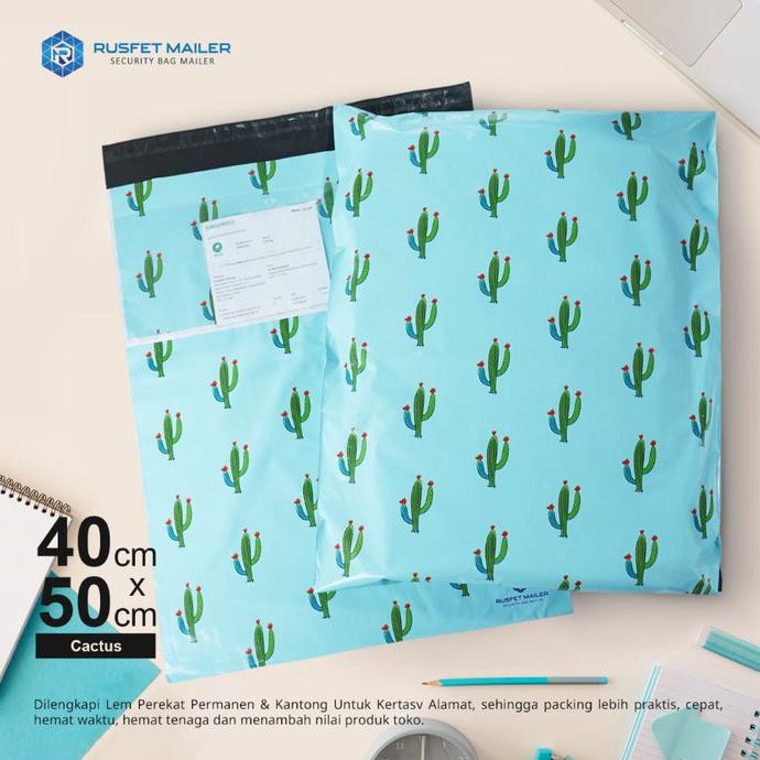 

AMPLOP PLASTIK POLYMAILER CACTUS ( Uk 40cm x 50cm )