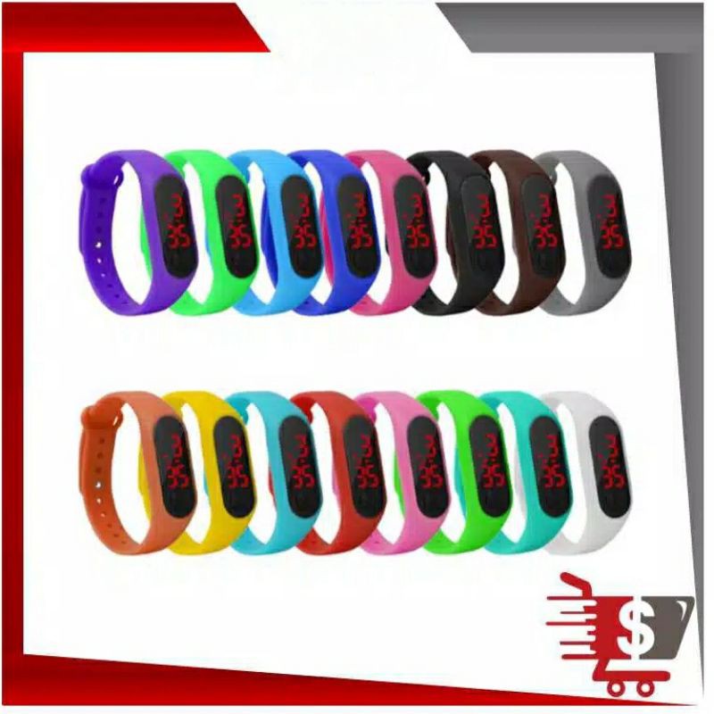 BPT - J169 Jam Tangan Band Watch / Jam Tangan LED / Arloji / Jam Tangan Unisex / Jam Tangan Digital