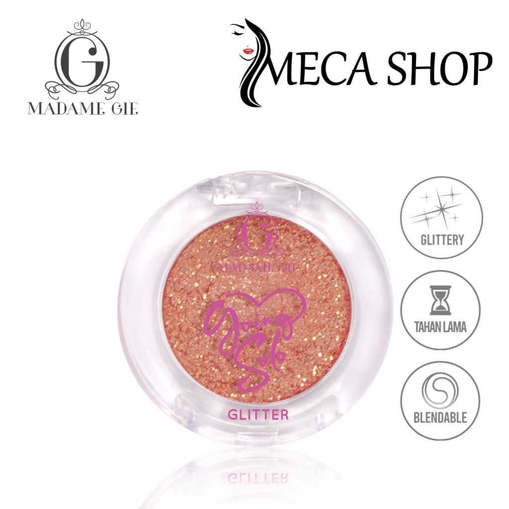 Madame Gie Going Solo Glittery Pressed Eyeshadow - MakeUp