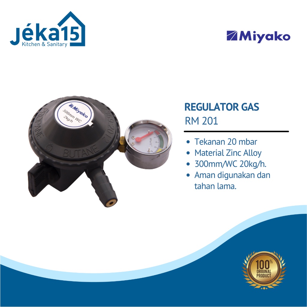 REGULATOR GAS TEKANAN RENDAH MIYAKO RM-100