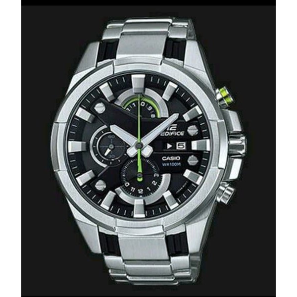 Jam Casio Edifice EFR 540D - 1Av Stainless Silver Dial Black