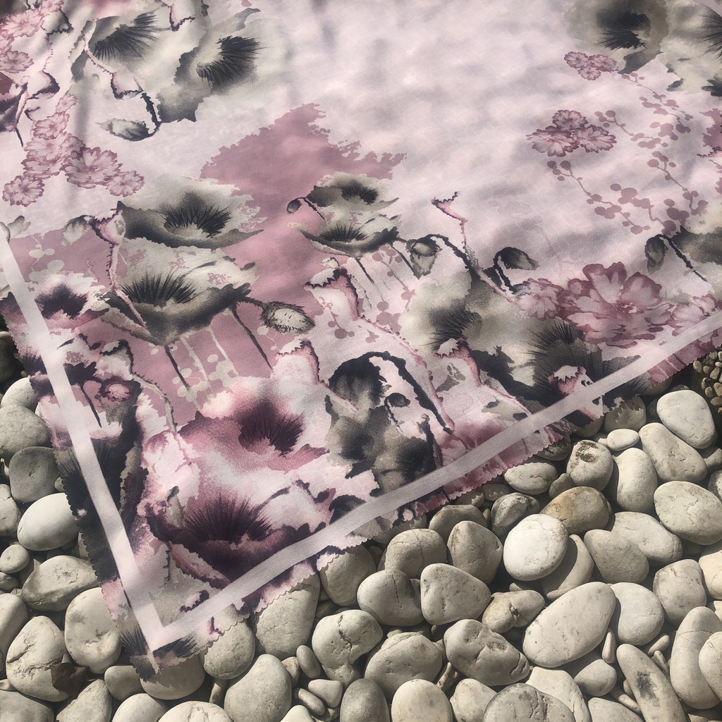 JILBAB MOTIF HIJAB SEGIEMPAT VOAL MOTIF PREMIUM JILBAB PRINT LASERCUT KERUDUNG SEGIEMPAT MOTIF MURAH-Pamelo Pink