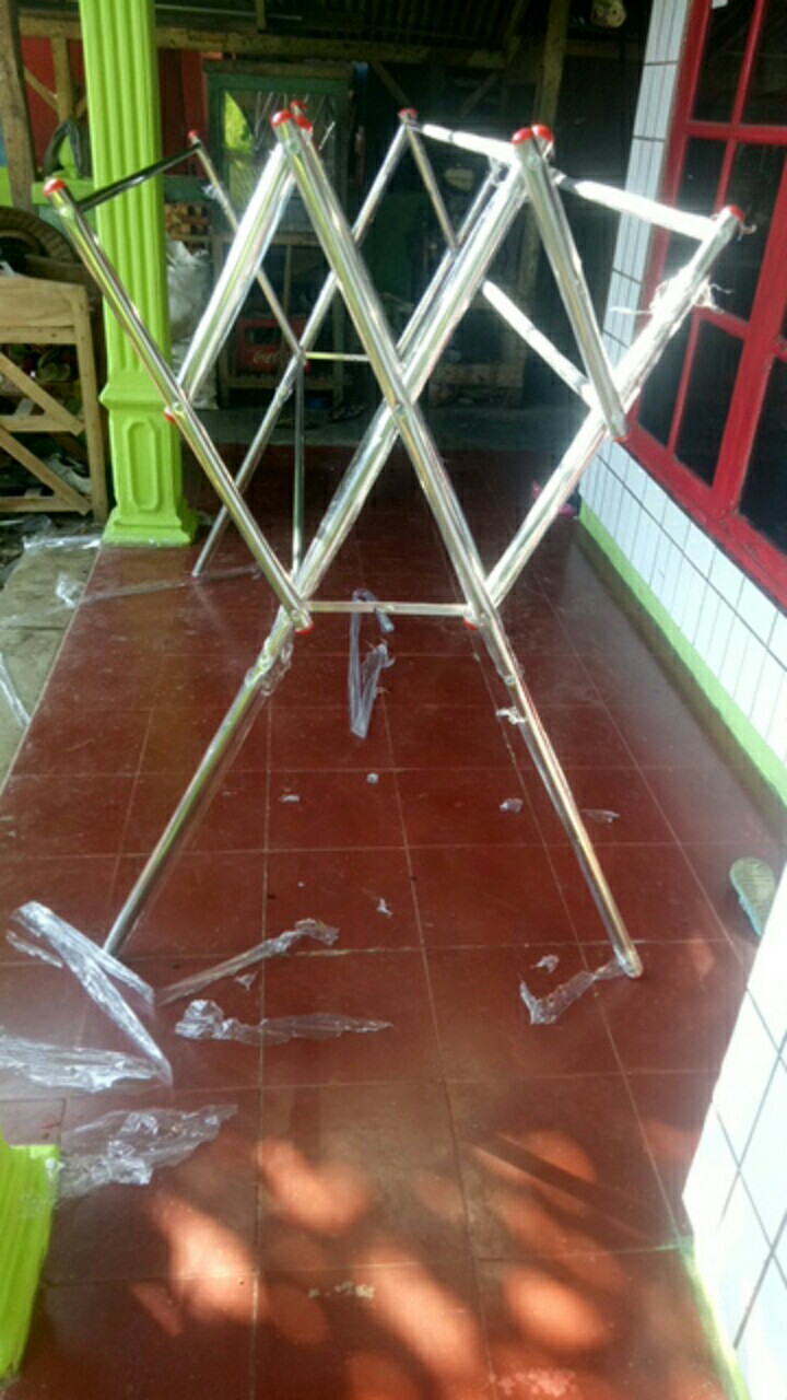 Jemuran Baju Tinggi Stainless Steel Asli 100% No.1