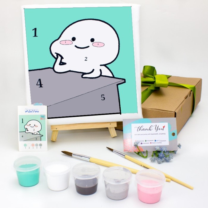

Produk Terbaru [Painter'S Journey]Painting Kit Kanvas Set 20X20+Box/Set Melukis