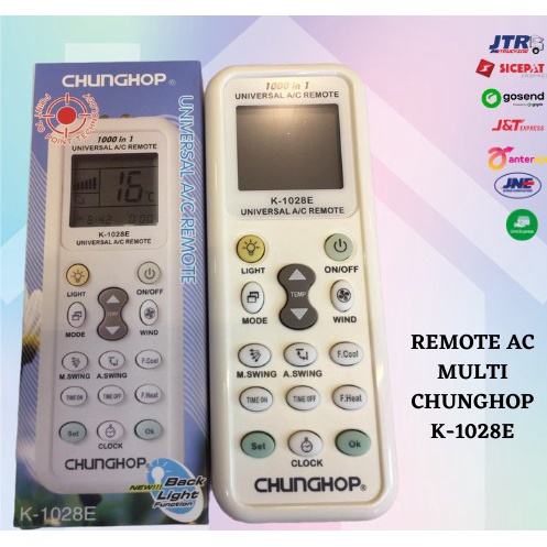 Remote AC Universal / Multi Chunghop Bisa Berbagai Merk Tanpa Setting