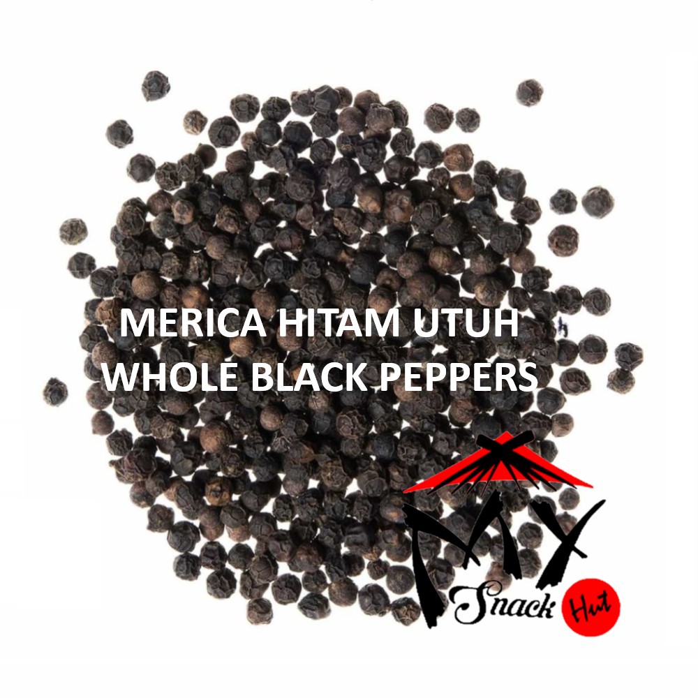 LADA HITAM BIJI 25GR - MERICA WHOLE BLACK PEPPER CORN - MERICO PEPPERCORNS IRENG - 黑胡椒粒 SEEDS PEPPER