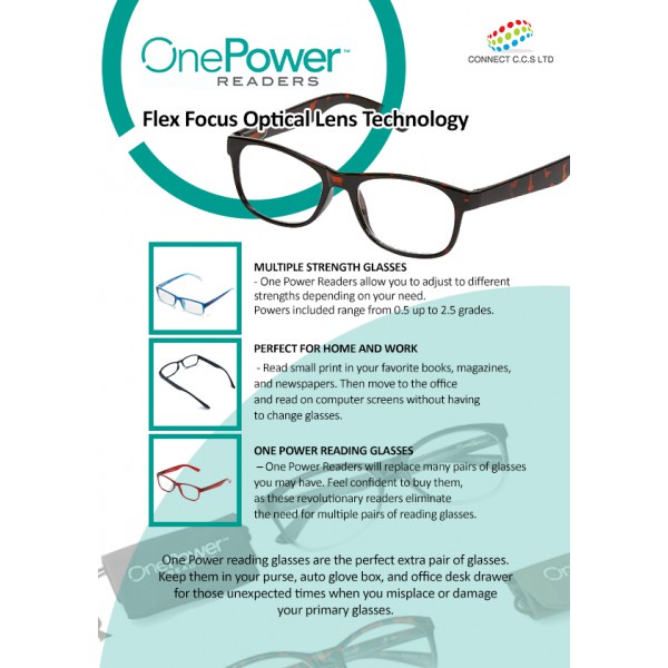 [COD] Kacamata Baca Plus Auto Fokus Unisex dengan Design Trendy Kekinian - One Power Readers Glasses