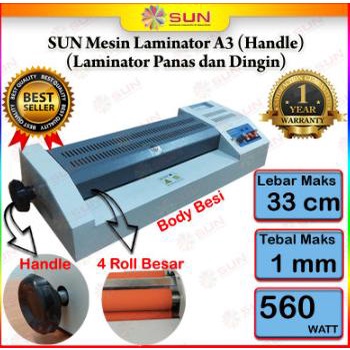 

Mesin Laminating Laminator 32 Cm dengan Handle