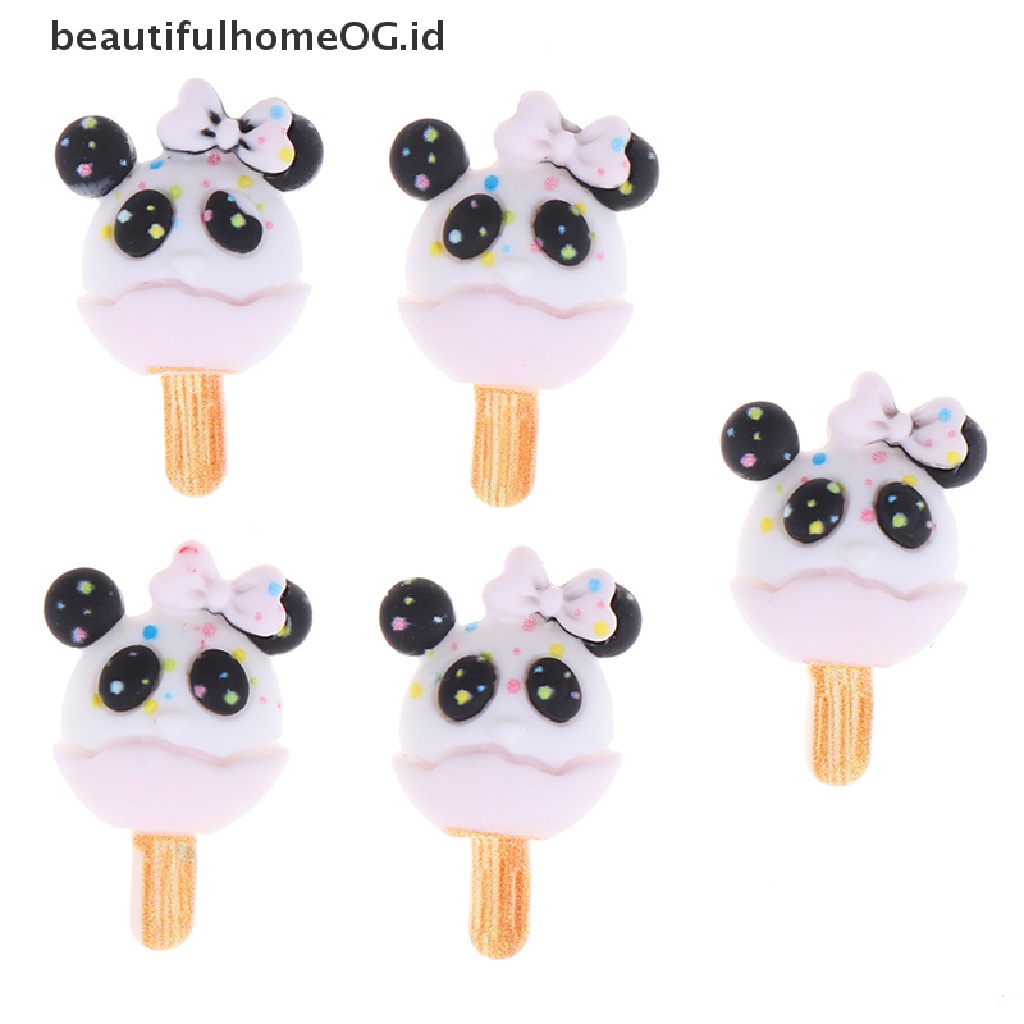 5 Pcs Miniatur Es Krim Skala 1 / 12 1 / 6 Untuk Rumah Boneka