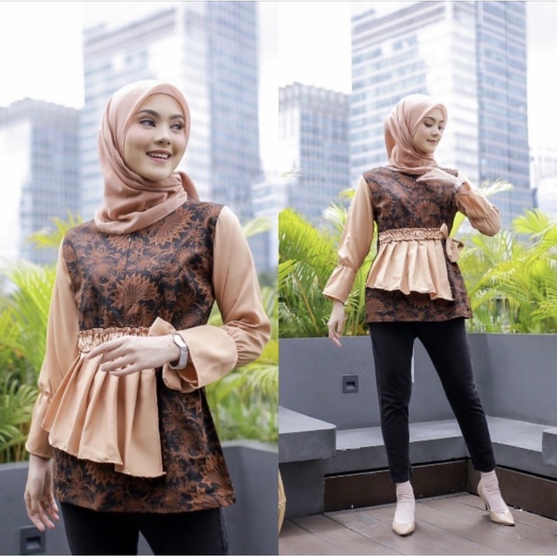 JAYANTI BLOUSE BATIK PEKALONGAN SOLO JOGJA TALI PINGGANG ATASAN WANITA