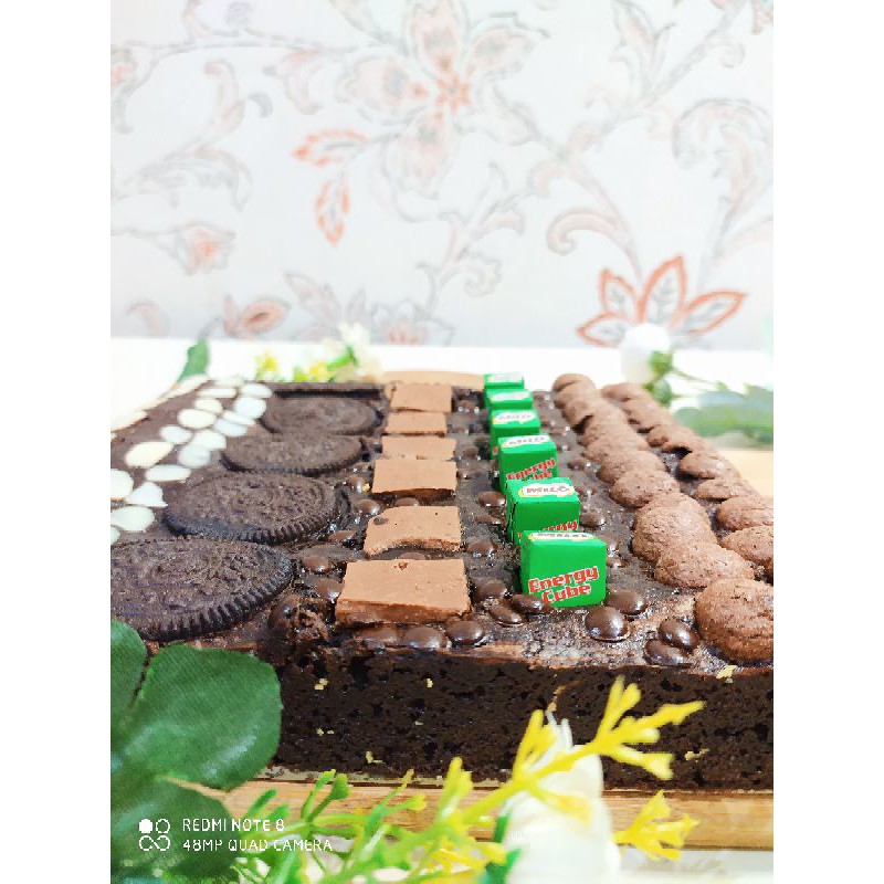 Brownies Bella Brownies Panggang Signature Choco Cheese Brown with Cheese Cream II New Year Hampers