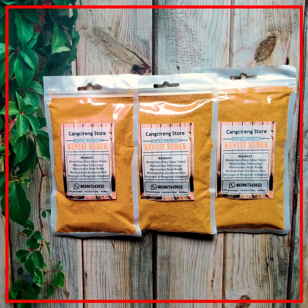 

Kunyit Bubuk Asli Kualitas Premium Bumbu Dapur Turmeric Powder