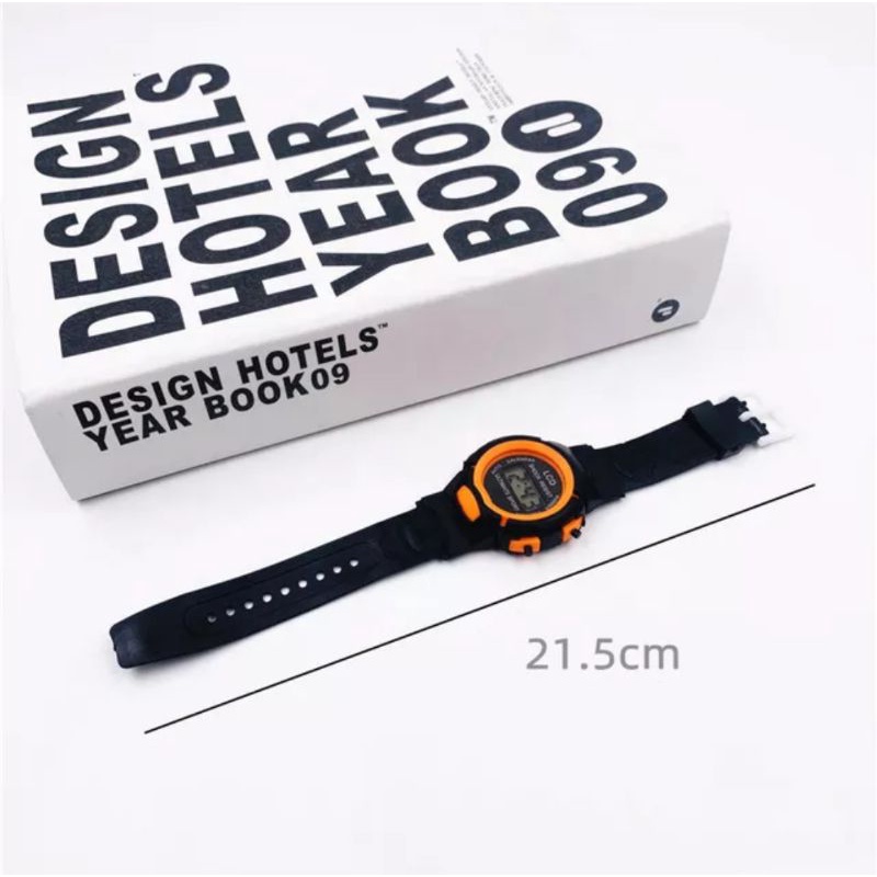 Jam Tangan Anak Perempuan Laki Laki Unisex Digital Strap Rubber Karet Fashion Free Bubble Dus