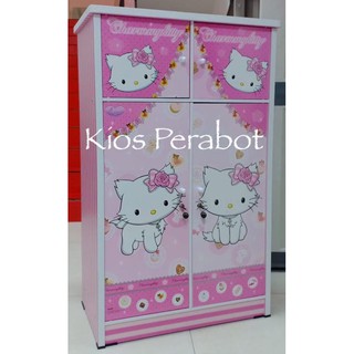  Lemari  pakaian anak 2  pintu  Charmmy Kitty  kucingnya Hello  