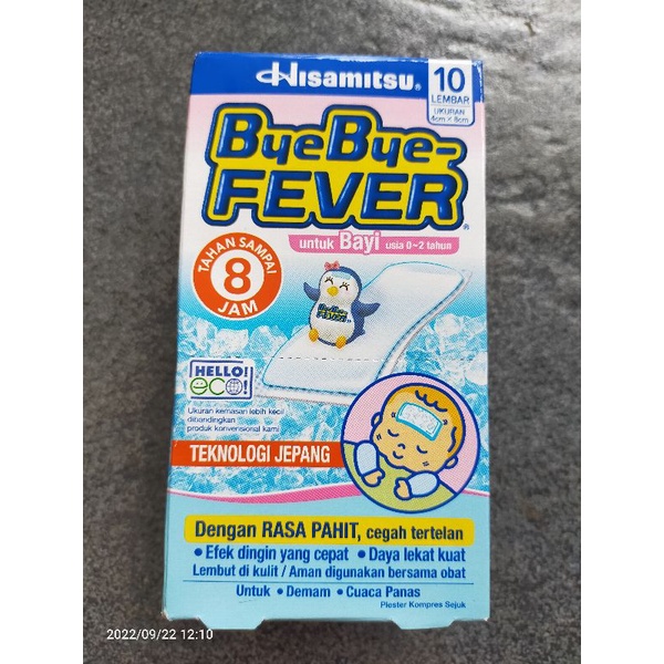 byebye fever 1lembar untuk bayi/untuk anak