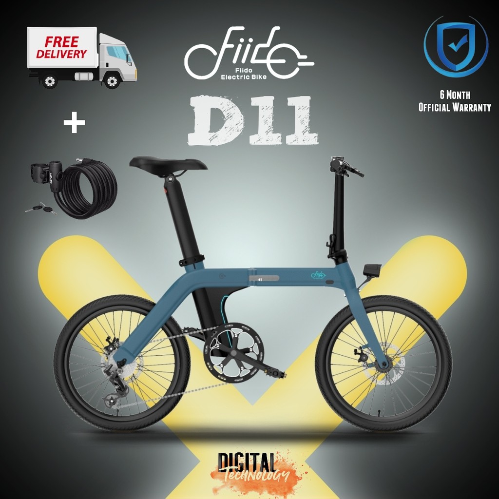 FIIDO D11 Sepeda Lipat EBIKE Hybrid Sepeda Foldable Fiido Electric