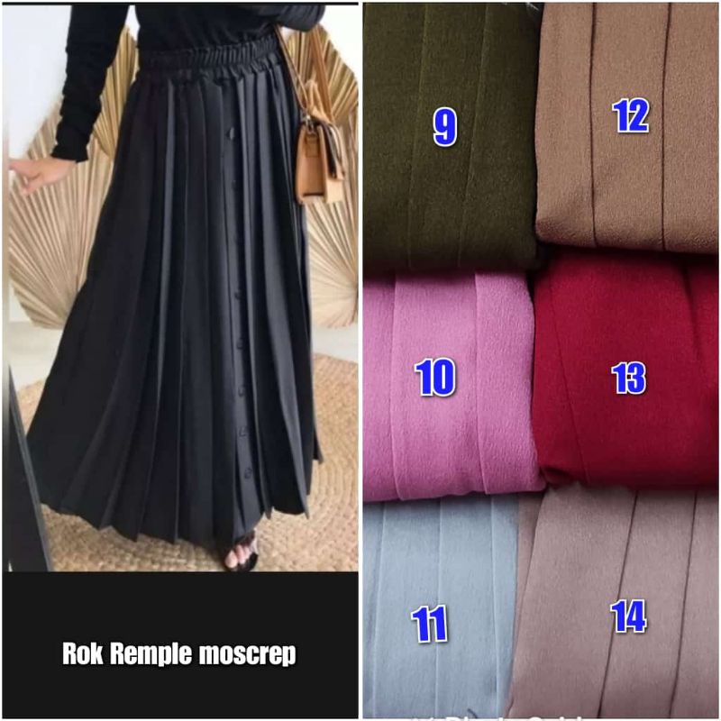 ROK PLISKET ORI/ROK PLISKET KEKINIAN/ROK PLISKET WANITA/ROK PLISKET POLOS/ROK PLISKET MURAH