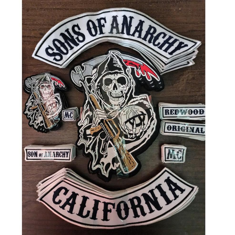 [ART. 178327] AV46 Logo Patch Sons Of Anarchy Original SOA Samcro bordir komputer motor club