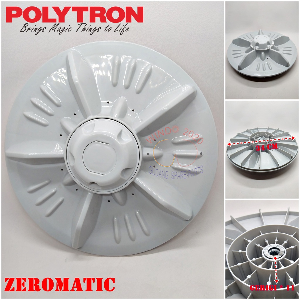 PULSATOR MESIN CUCI POLYTRON / PULYSATOR / PULISATOR / PULISALATOR MESIN PAW7511 ZERO MATIC PAW7512 / ZERO MATIK - METIK