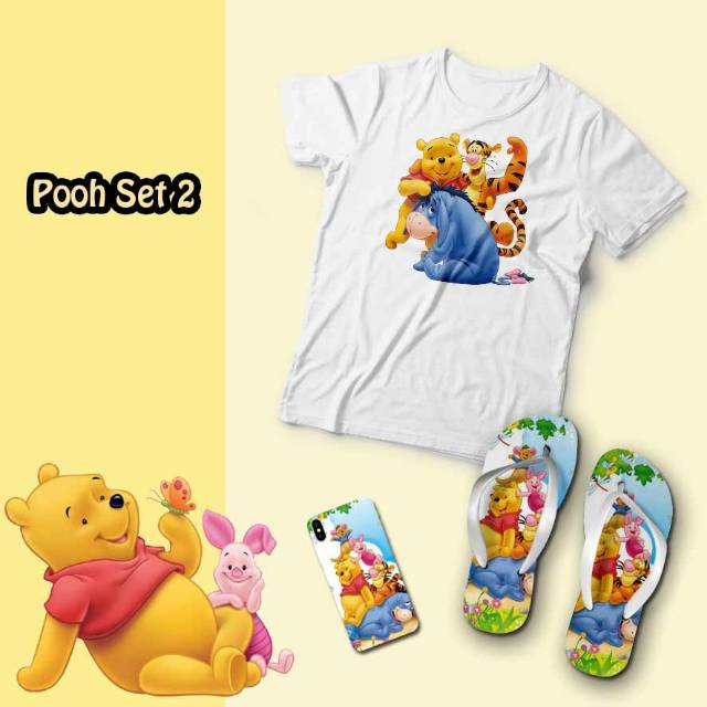 Pooh Gift Kaos dan Sandal