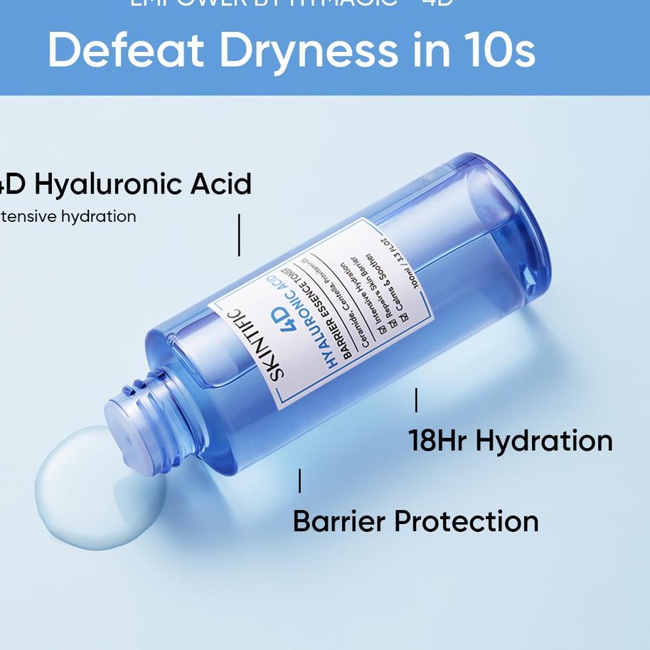Diskon✔️2 PCS SKINTIFIC - 4D Hyaluronic Acid (HA) Barrier Essence Toner Defeat Dryness In10S 100Ml Toner Pelembab【BPOM】|RA5