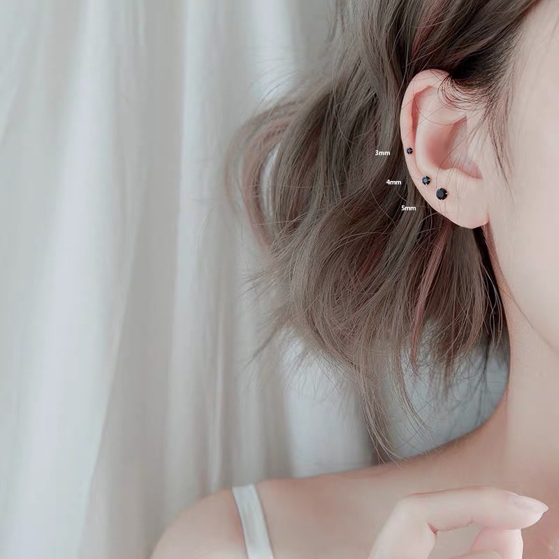 Set Anting Stud 925 Silver Needle Bentuk Hati Aksen Mutiara Zircon Gaya Korea Untuk Wanita