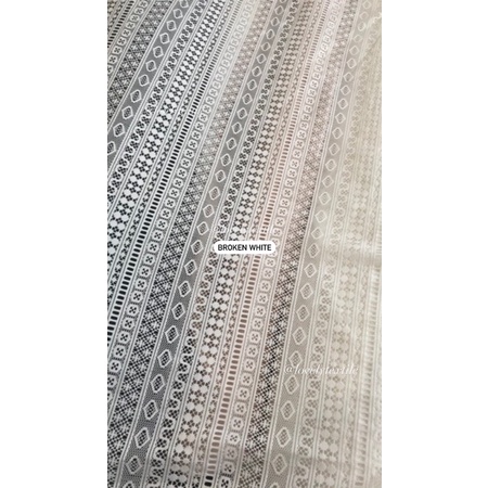 Kain Kebaya Brokat Kain Brokat Meteran Kain Brokat Motif Salur Raya