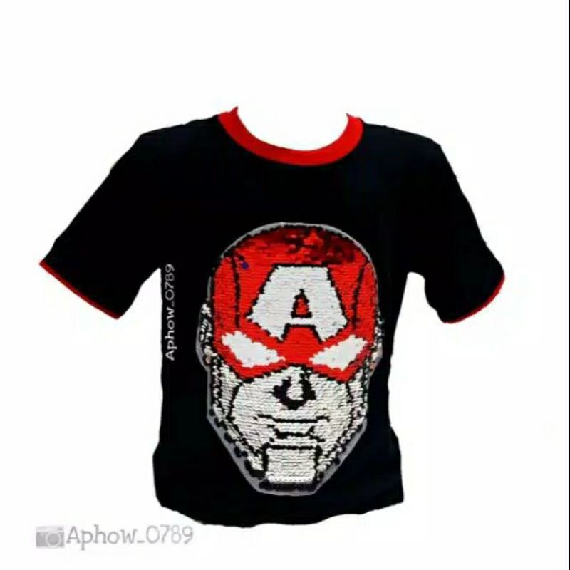 KAOS ANAK USAP 2 GAMBAR,BATMAN,SUPERMAN,C.AMERICA,