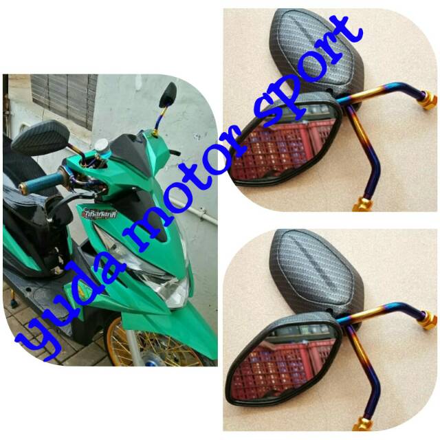 Spion beat carbon karbon drat Honda vario Scoopy beat karbu beat fi beat esp sonic