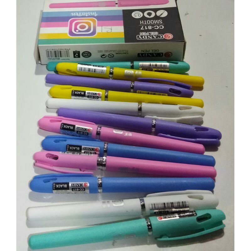 

PULPEN GEL CANDY ISI 1 LUSIN